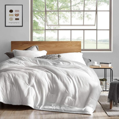 NEW! ~ ULTRA PLUSH SUPER SOFT FLUFFY DOWN WHITE LUXURY LUXURIOUS COMFORTER SET