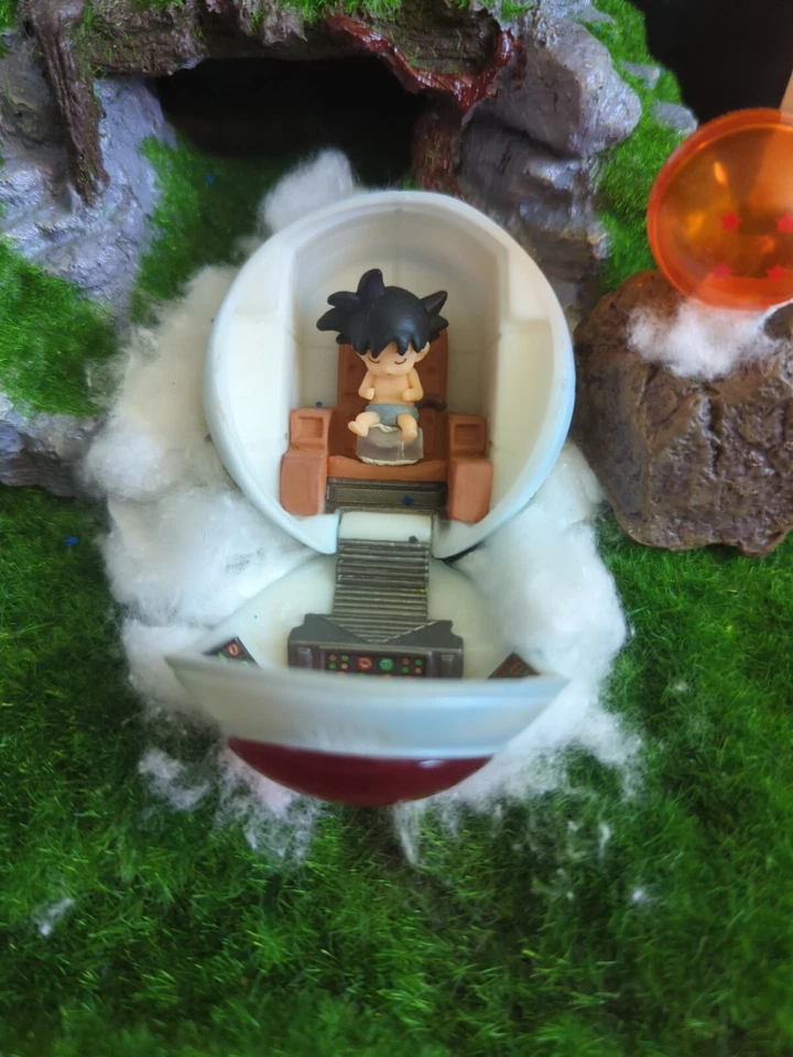 Dragon Ball Z Saiyan Space Pod Diorama + Baby Goku Figure DBZ (READ!) DBS Anime - Image 2 of 4