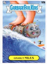 2023 GARBAGE PAIL KIDS GPK GO ON VACATION BASE GNARLY NILES 52b NM