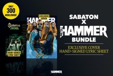 METAL HAMMER #372 SABATON Ltd Edit of 300 cp Bundle with SIGNED LYRIC SHEET @New