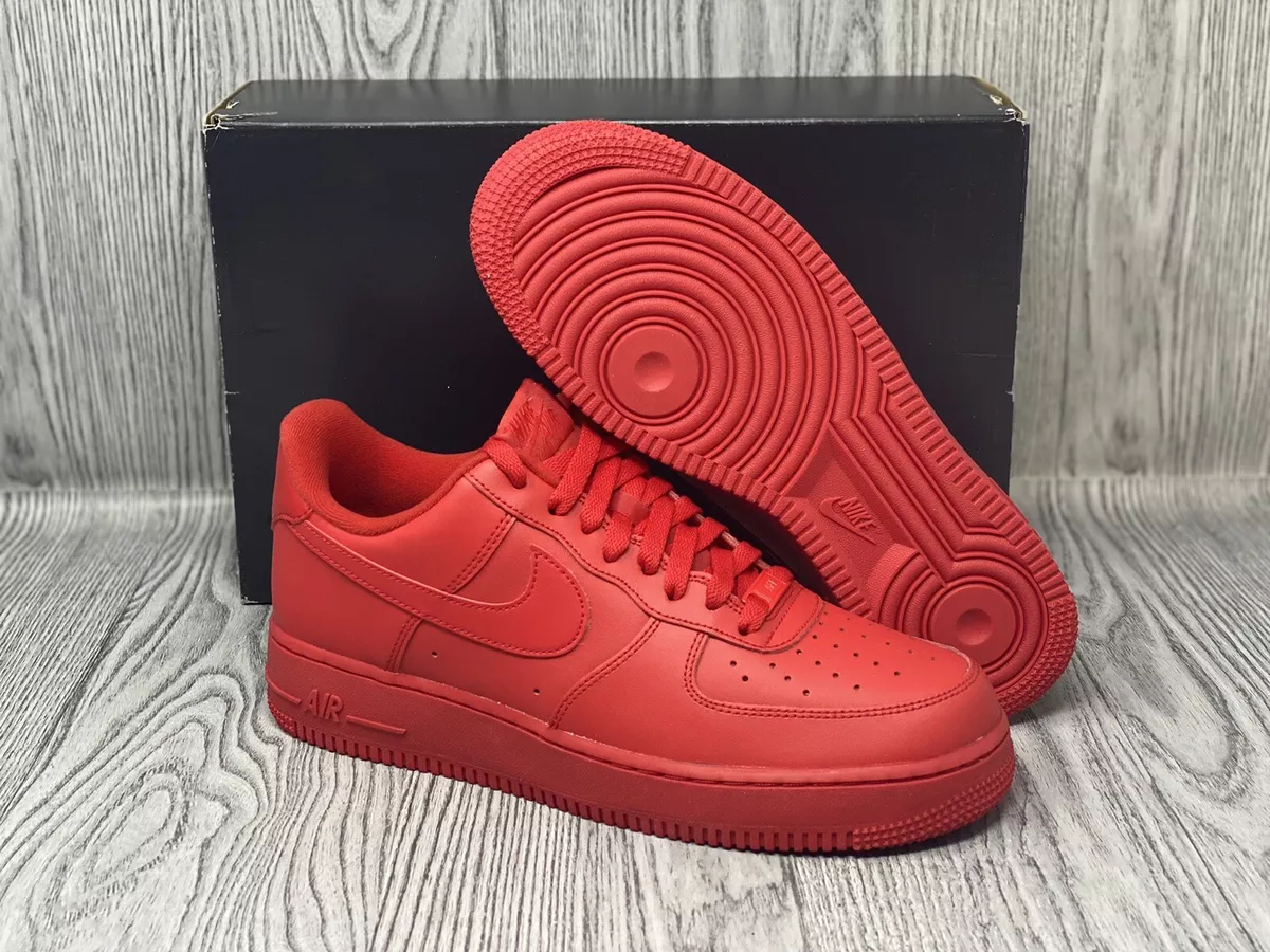 Air Force 1 Low '07 LV8 1 ' Triple Red Sneakers/Shoes CW6999-600 (US 6½)