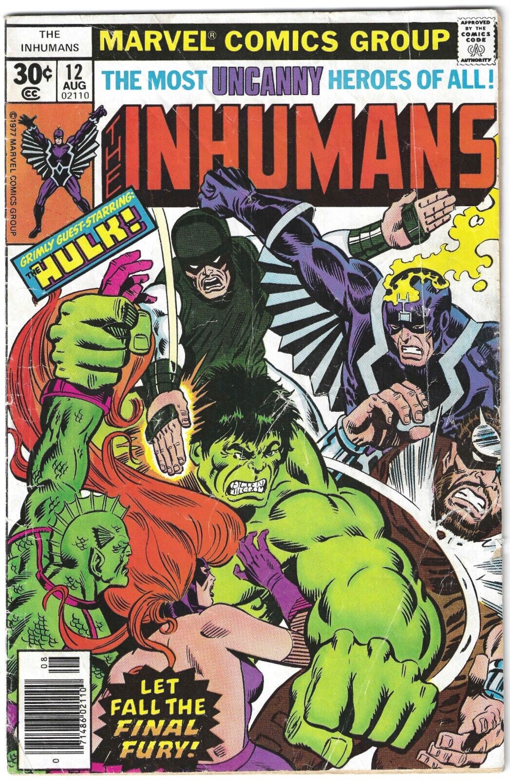 Inhumans #12 (1977, Marvel Comics) - Final Issue of 1st Series - FN