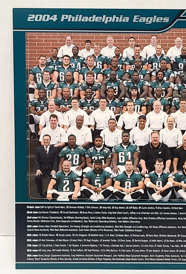 2004 PHILADELPHIA EAGLES NFL NFC CHAMPIONS TEAM 8X10 PHOTO PICTURE | eBay