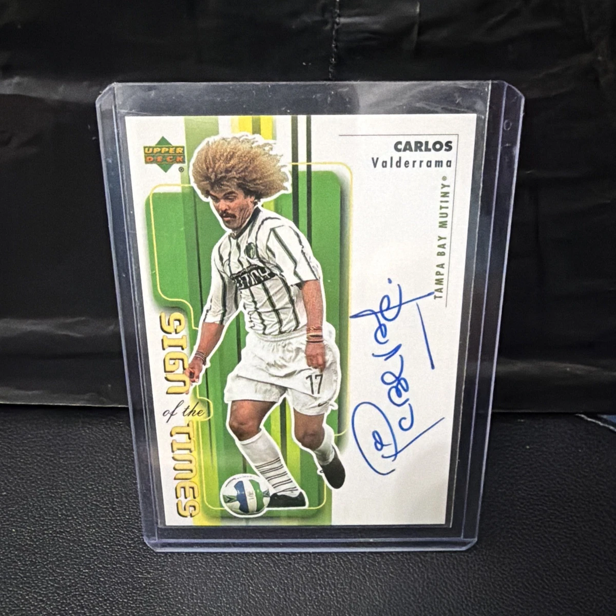 Carlos Valderrama Soccer Autographed Sports Trading Cards