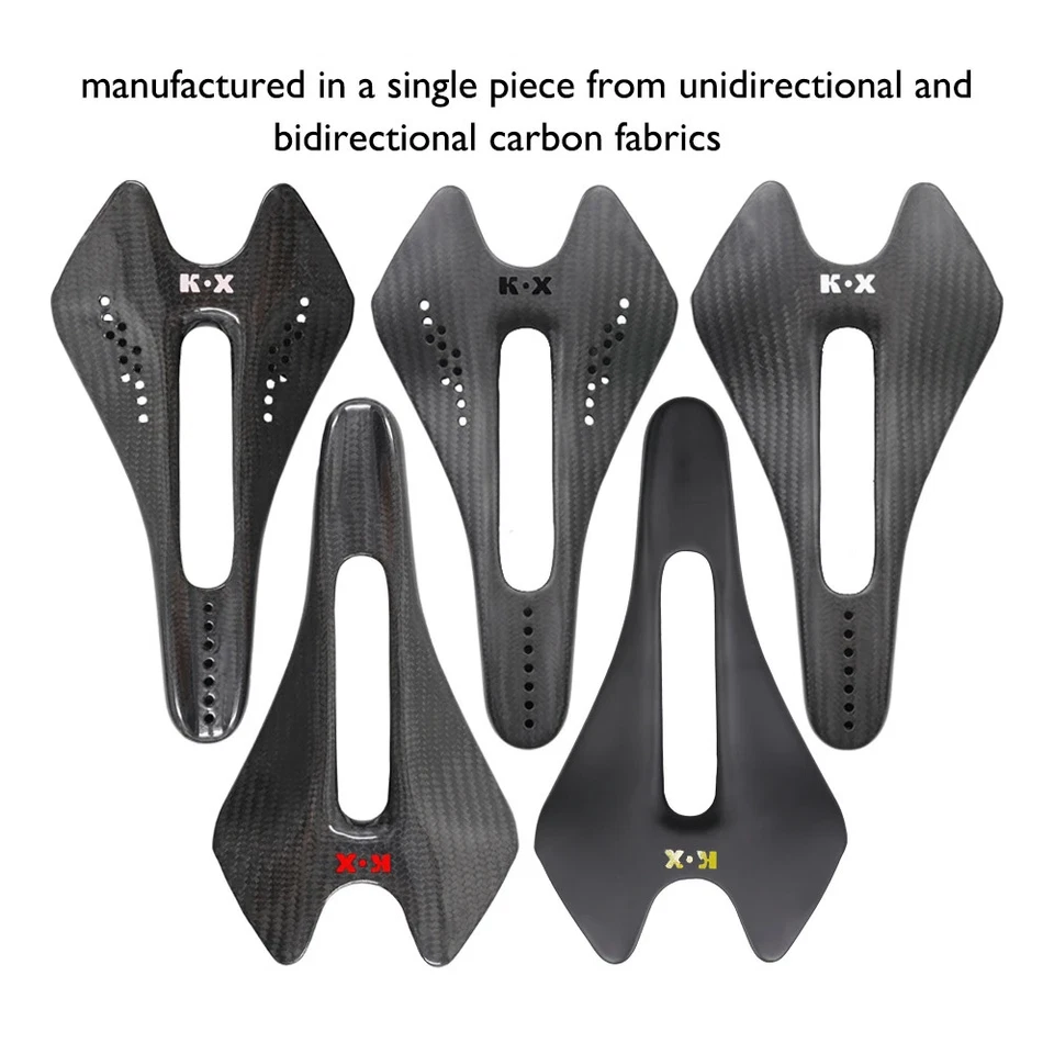 Cojín de asiento integrado de fibra de carbono mate/brillante 3K para bicicletas de montaña/carretera Foto 3 de 4