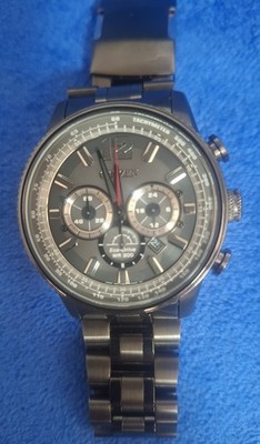 Citizen Nighthawk CA4377-53H Eco-Drive Schwarz Stahl Chronograph Herrenuhr 42mm