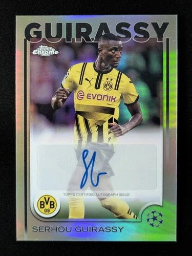 2024-25 Topps Chrome UEFA Soccer SERHOU GUIRASSY Auto Borussia Dortmund #CA-GY