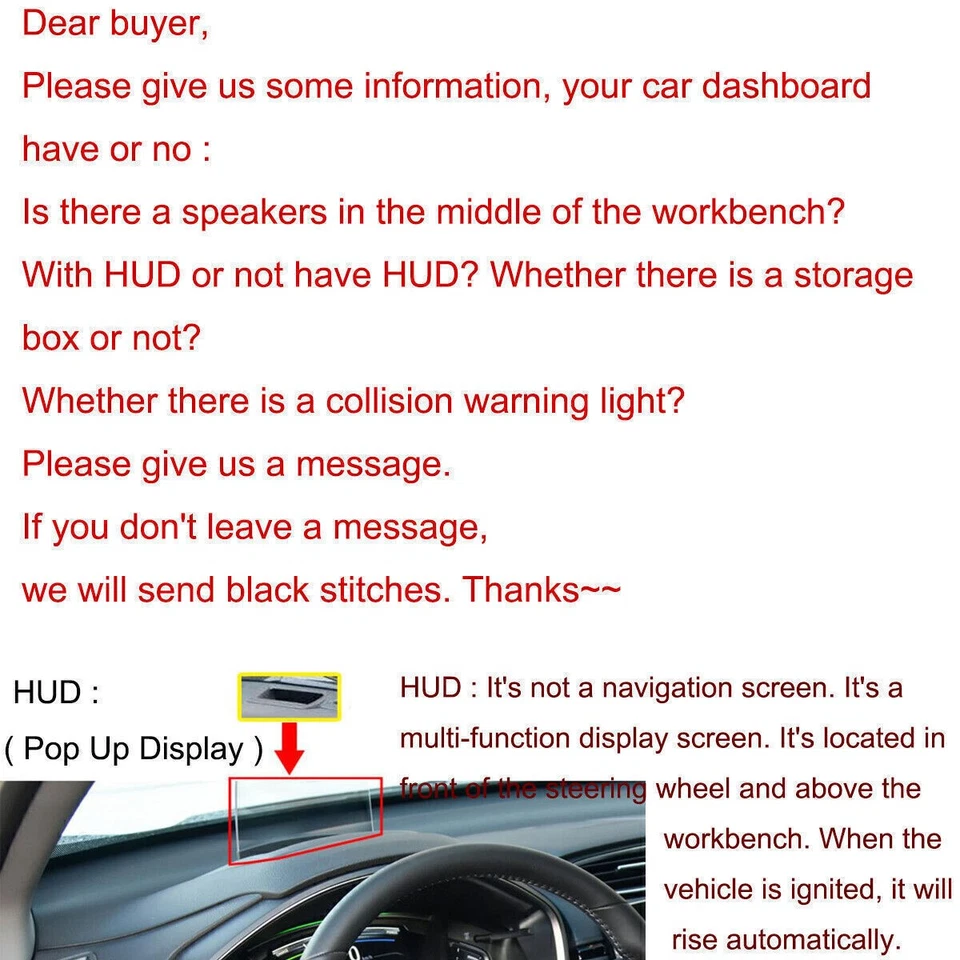 For Peugeot RCZ 2011-2016 leather Non-slip Dash Board Cover Mat Dashboard Carpet — 第 2/4 张图片