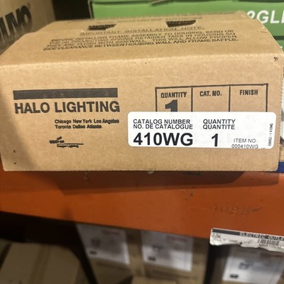 hyahtt recessed can 6''  white trim HALO LIGHTING 410WG