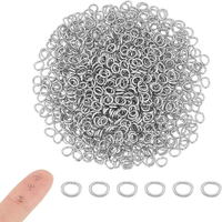 1000 StüCk 304 Biegeringe Aus Edelstahl 3 Mm Offene Biegeringe Ovale Biegeringe