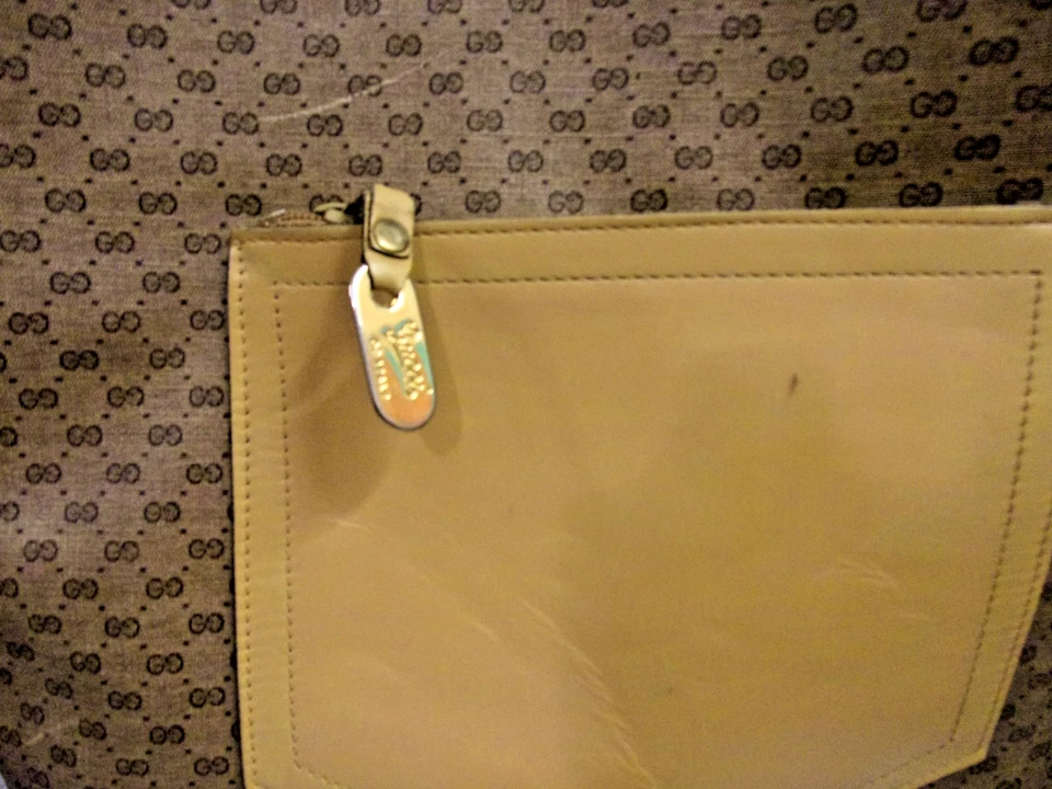 GUCCI Vtg 70s-80s Tan Brown Monogram Large Shopper Tote Bag Authentic - Image 2 of 4