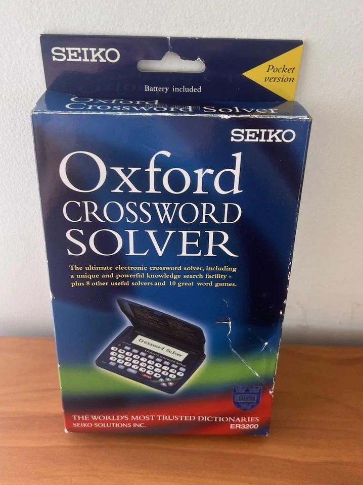 Oxford Crossword Solver Seiko ER3200 Pocket Version Seiko Japan New Condition