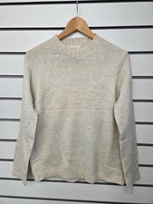 SEASALT OATMEAL CREW NECK KNITTED JUMPER WITH MERINO WOOL SIZE 10 (REF 862)