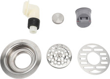 Thickened Stainless Steel round Floor Drain Kit High Capacity Brushed Finish for