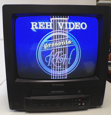 WORKS VINTAGE TOSHIBA MV13L3 13" CRT TV/VCR COMBO RETRO GAMING READY w/REMOTE