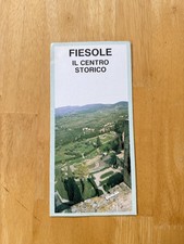 Fiesole Italy Tourist City Map Il Centro Storico Color Guide Brochure Fold Out