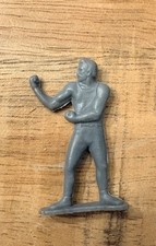 Vintage Marx Boxer Figure Grey Plastic 1950s