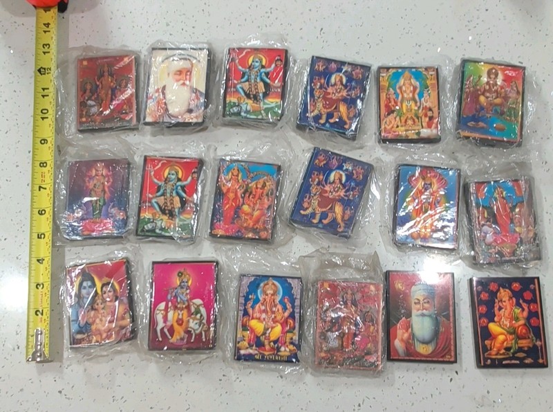 Ambika Export Hinduism Hindu Deity Image Mini Print Plaques/Cards Lot Set