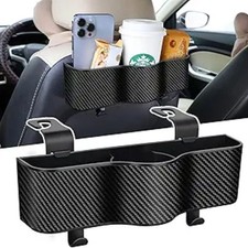 Car Headrest Backseat Organizer with Cup Holders, Seat Back Organizer Perfect fo