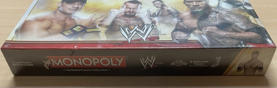 Monopoly WWE Edition Board Game The Rock John Cena 2014 USAopoly Official & NEW! - Image 4 of 4