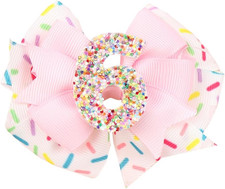 Birthday Hair Bow for Party, Headband Birthday Decorations