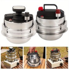 Backpacking Mini Pressure Cooker Portable Camping Outdoor Cooking Travel Gear
