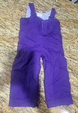 The Childrens Place NWT Fleece Lined Snow Bibs Overalls 3T Purple Toddler Girls