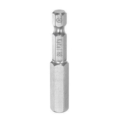 H8 Magnetic Security Tamper Proof Hex Screwdriver Bit 1/4'' Hex Shank 2'' Length