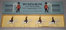 Buckingham Johillco No. 103 Hussars Mounted Cavalry 4 Soldier Set in Box