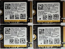 Lot of 4 Samsung PM9B1 256GB M.2 NVMe SSD MZ9L4256HCJQ MZ-9L4256A