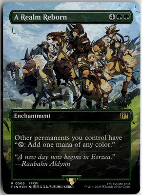 A Realm Reborn 0566 Final Fantasy Promo MTG Magic English CHOCOBO TRACK FOIL NM