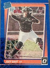 Joey Bart 2021 Donruss Optic Rated Rookie Blue /99 #36 Giants SP RC
