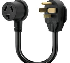 Dryer Adapter Cord, NEMA 14-30P Male to 10-30R Female - 3-Prong to 4-Prong, 1...