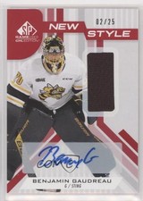 2021 SP Game Used CHL Edition New Style Jersey 2/25 Benjamin Gaudreau Auto 1tr