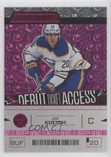 2023 Upper Deck Credentials Debut Ticket Access Pink 32/49 Jiri Kulich #140 06cs