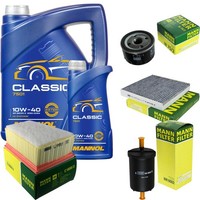Inspektionspaket 6L Mannol Classic 10W-40 FüR Renault Laguna II Grandtour 2.0