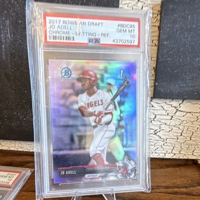 Topps 2017 Bowman Draft Jo Adell Chrome Refractor #BDC-95 Angels PSA 10