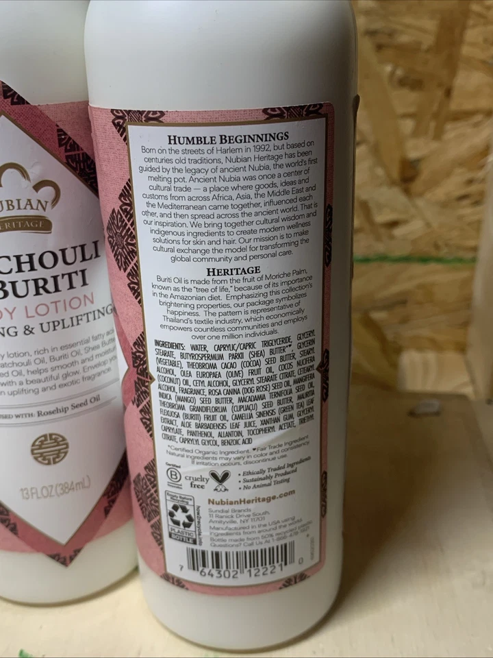 Pack de 2 Lociones Corporales con Manteca de Karité y Rosa Mosqueta 13 Fl Oz Hidratante Foto 3 de 3