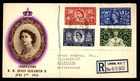 Mayfairstamps Great Britain FDC 1953 Queen Elizabeth II Combo Reg London First D