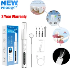 Ultrasonic Electric Tooth Cleaner Tartar Plaque Remover Dental Scaler Tool Kit