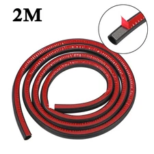 Car Door Rubber Weather Seal Hollow Strip Weatherstrip D-shape 2M