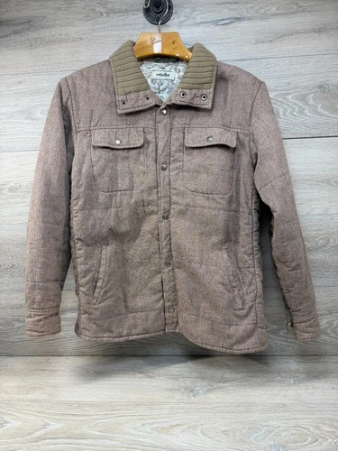Planet Earth Green Label Rare Men's Beige Cotton & Hemp Blend Jacket Coat Size L - product listing photo