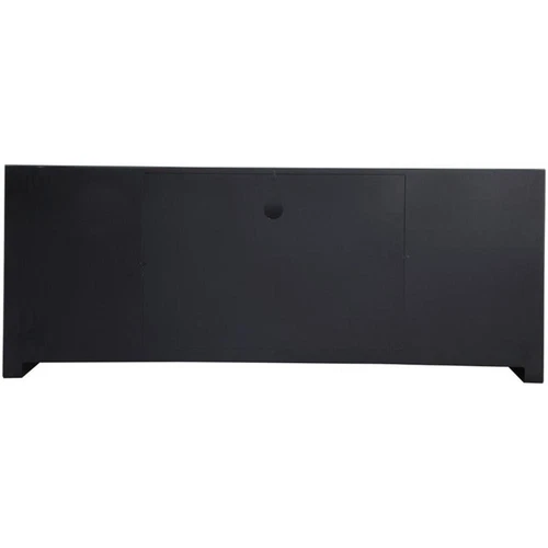 Elegant Decor Modern 2 Door 59" Clear Mirrored Crystal Fireplace TV Stand - Picture 6 of 10