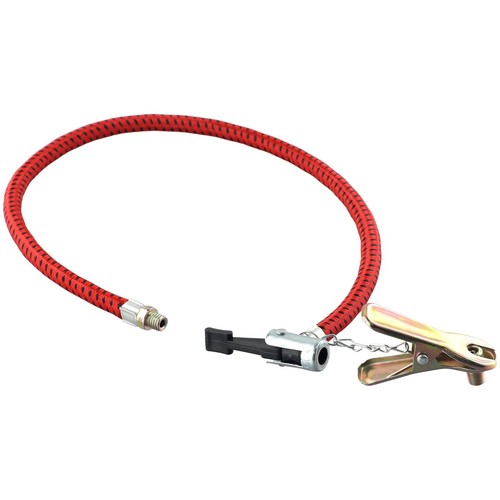 Brand New Air Pump Tube Inflator Hose Tools UK Nozzle Bicycle Motorcycle - Picture 3 of 12