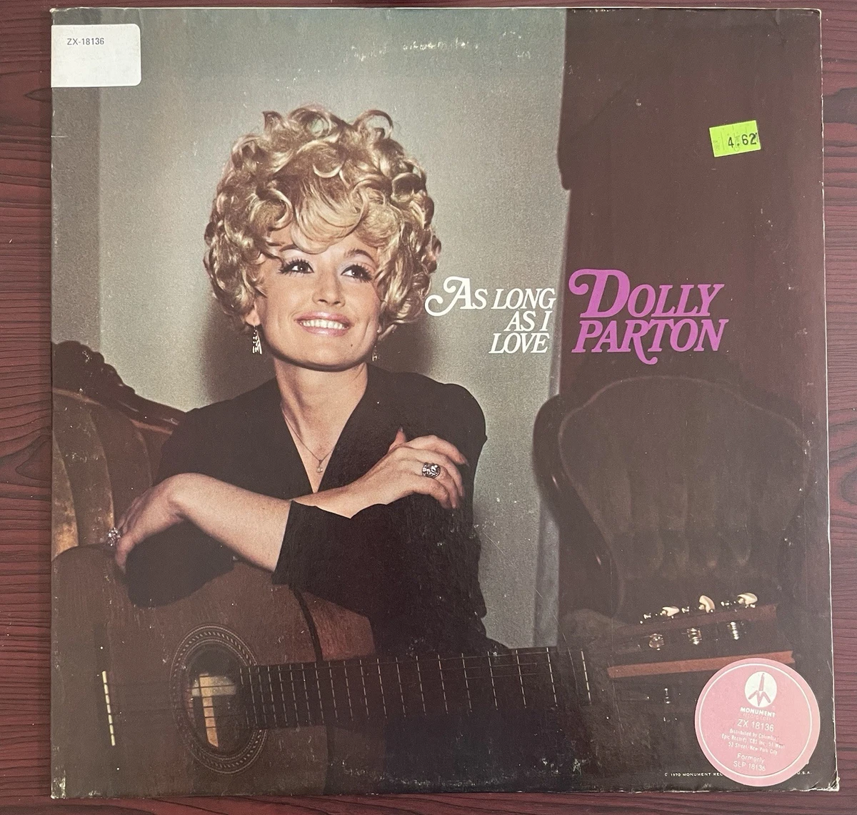 ははは Dolly Parton As Long As I Love Vinyl LP Record [Country] Monument