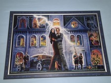 RAR Sammler FLIPPER Rückwand gerahmt Pinball THE ADDAMS FAMILIY Bild Morticia