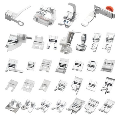 32PCS Multifunctional Sewing Machine Presser Feet Set Sewing Machine Spare Pa...