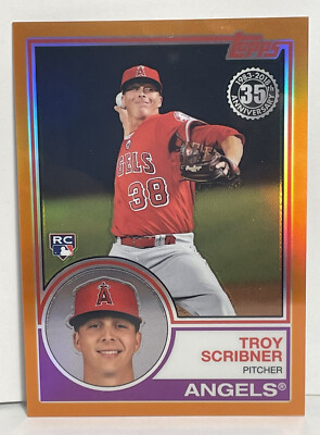 Troy Scribner 2018 Topps Chrome Silver Pack Orange Refractor #1 /25 FREE SHIP