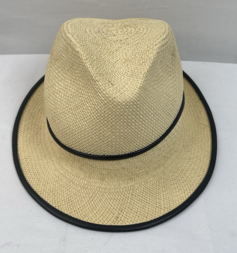 Vtg. 1960s/70 Cha-Chas's House of Ill Repute Men's Yellow Straw Fedora Hat~Sz. M - Picture 6 of 13