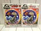 (2) Jurassic World Blue Raptor Dinosaur 18" Foil Balloons Balloon Birthday Party
